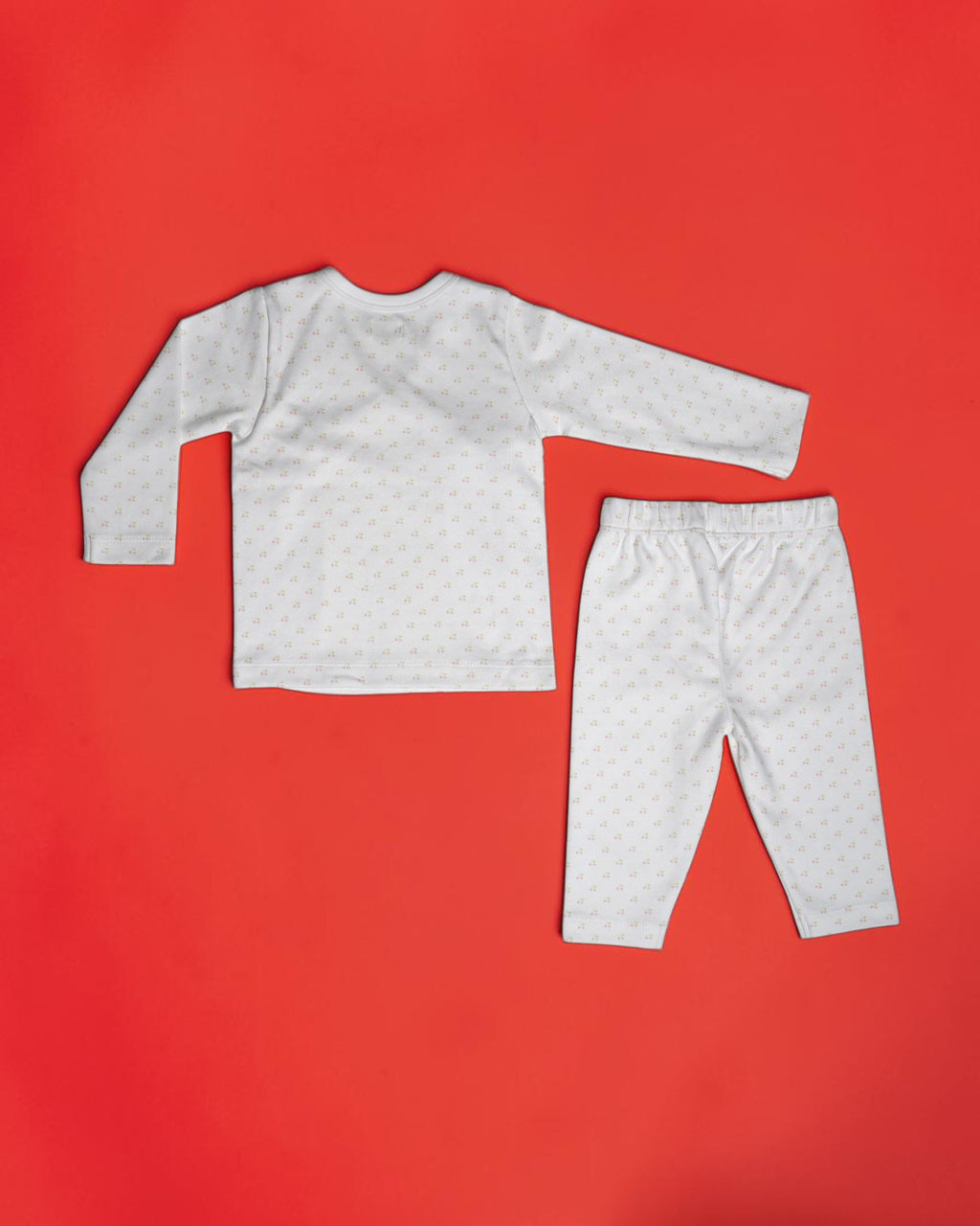 Cotton Nightsuit with Micro Cherry Print
