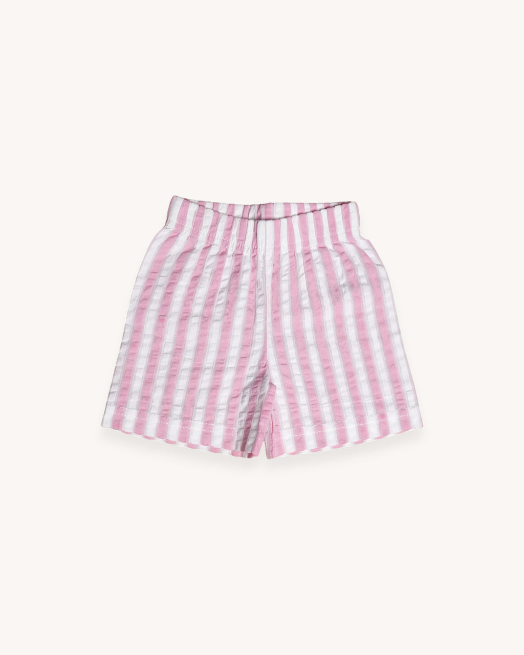 Stripe Cotton Seersucker Shorts