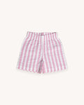 Stripe Cotton Seersucker Shorts
